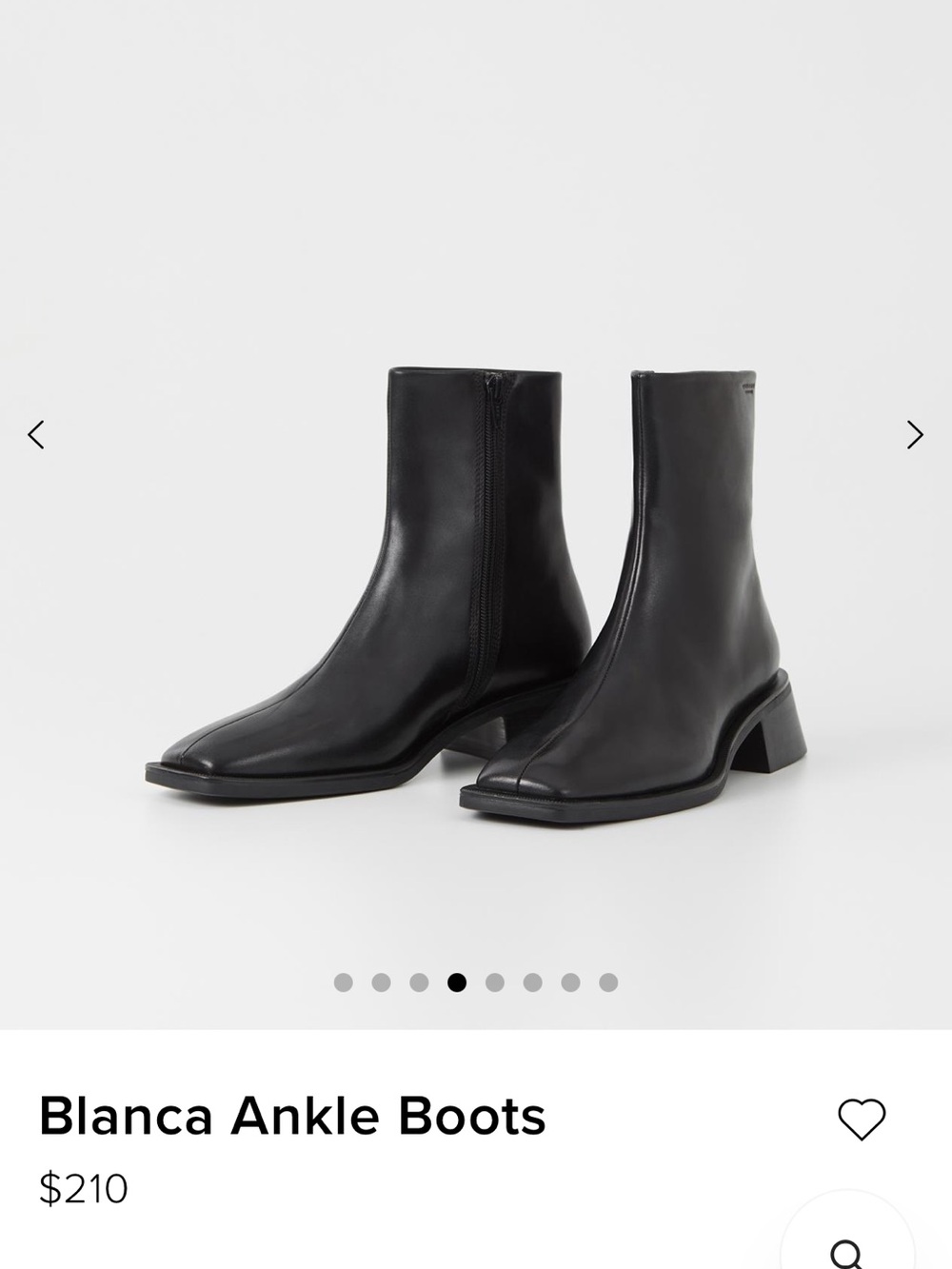 Vagabond Black Leather Booties